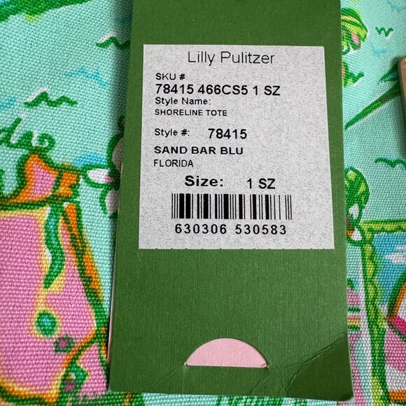 Lilly Pulitzer Pop Party Florida Shoreline Tote - NWT - Picture 6 of 11